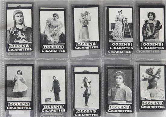 Four small albums of cigarette cards, mixed part and composite sets,